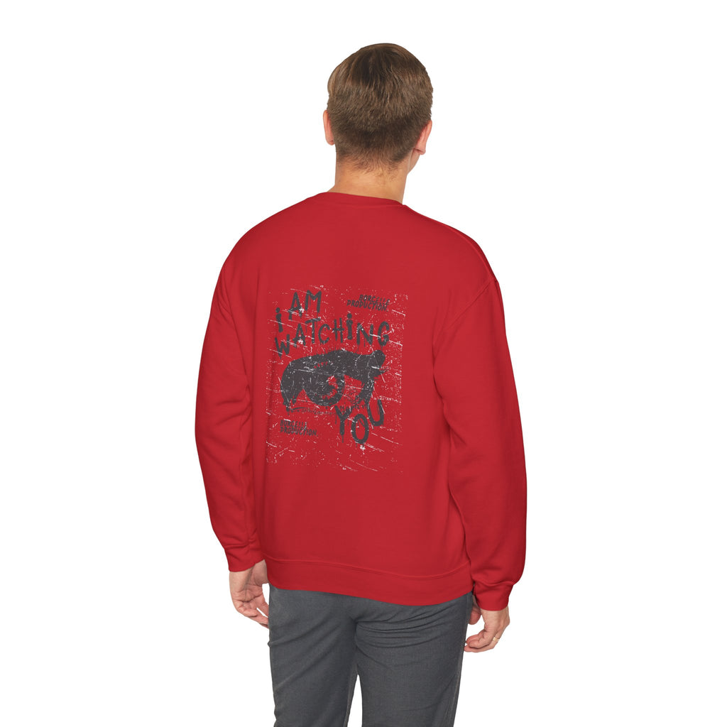 I Am Watching You Sweatshirt, Cozy Unisex Crewneck, Casual Gift, Eye-Catching Design, Trendy Fashion Statement