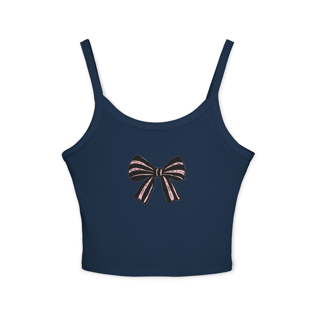 Chic Bow Design Women's Spaghetti Strap Tank Top, Casual Summer Top, Lightweight Sleepwear, Stylish Layering Piece, Gifts for Her, [...]