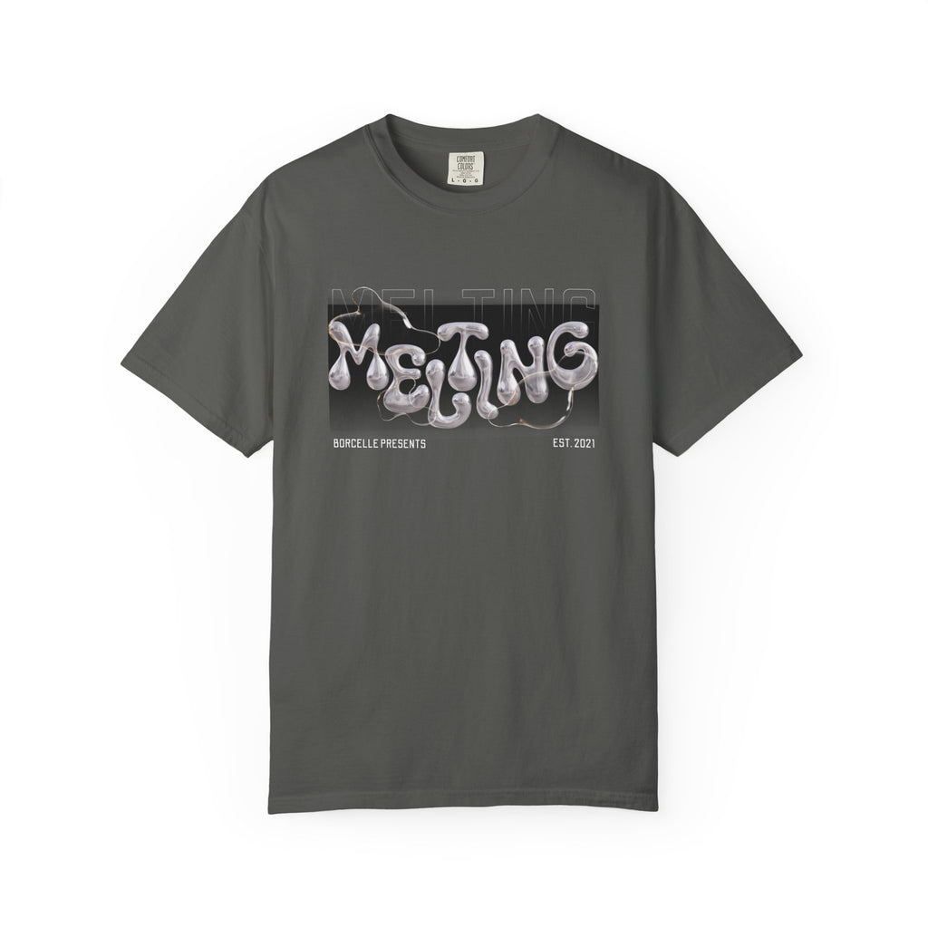 Melting Vibes Unisex Garment-Dyed T-shirt | Cool Graphic Tee for Art Lovers, Trendy Casual Wear, Unique Gift, Summer Style