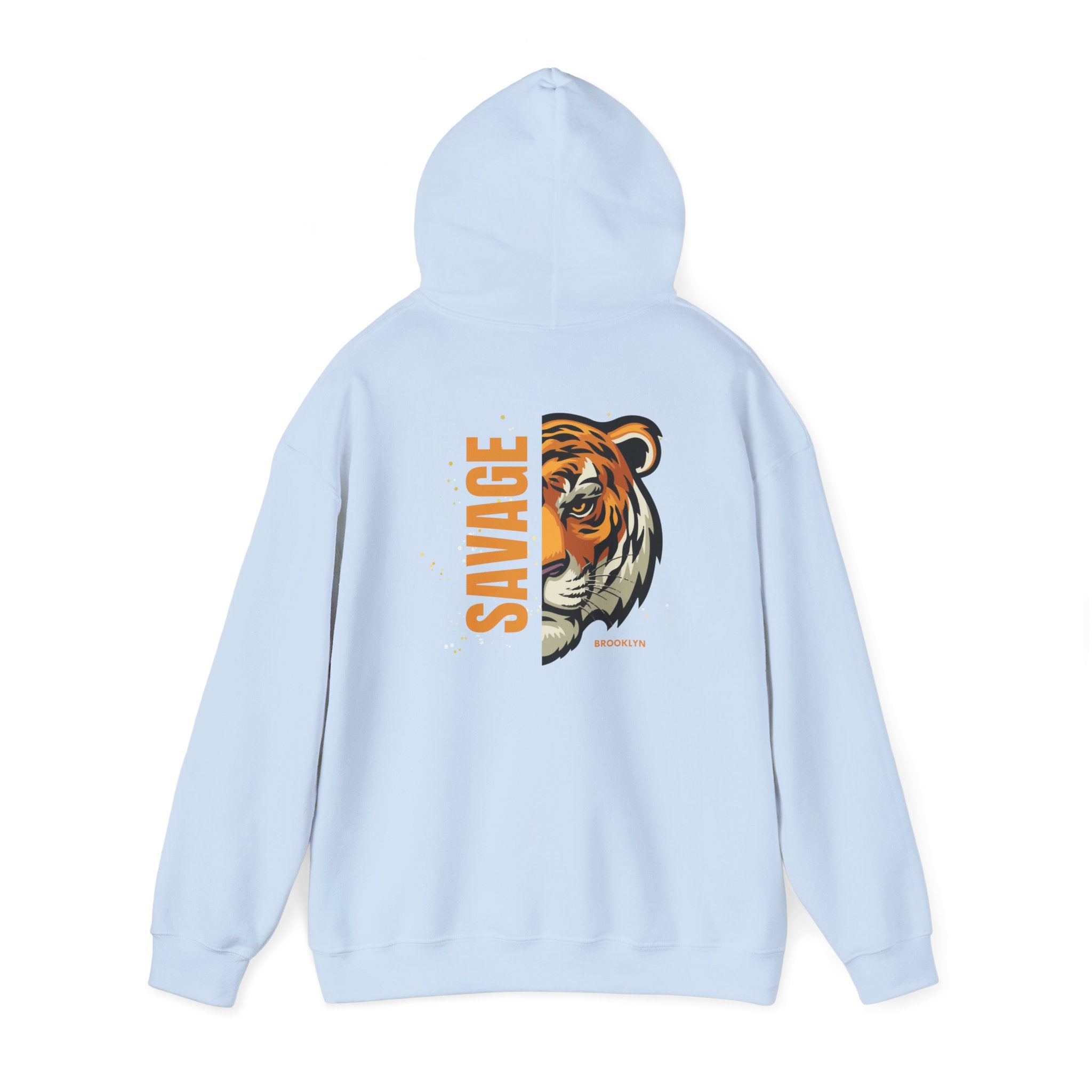 Savage Tiger Unisex Hoodie, Vintage Sweatshirt, Animal Lovers Apparel, Gift for Him/Her, Casual Streetwear, Cozy Layering