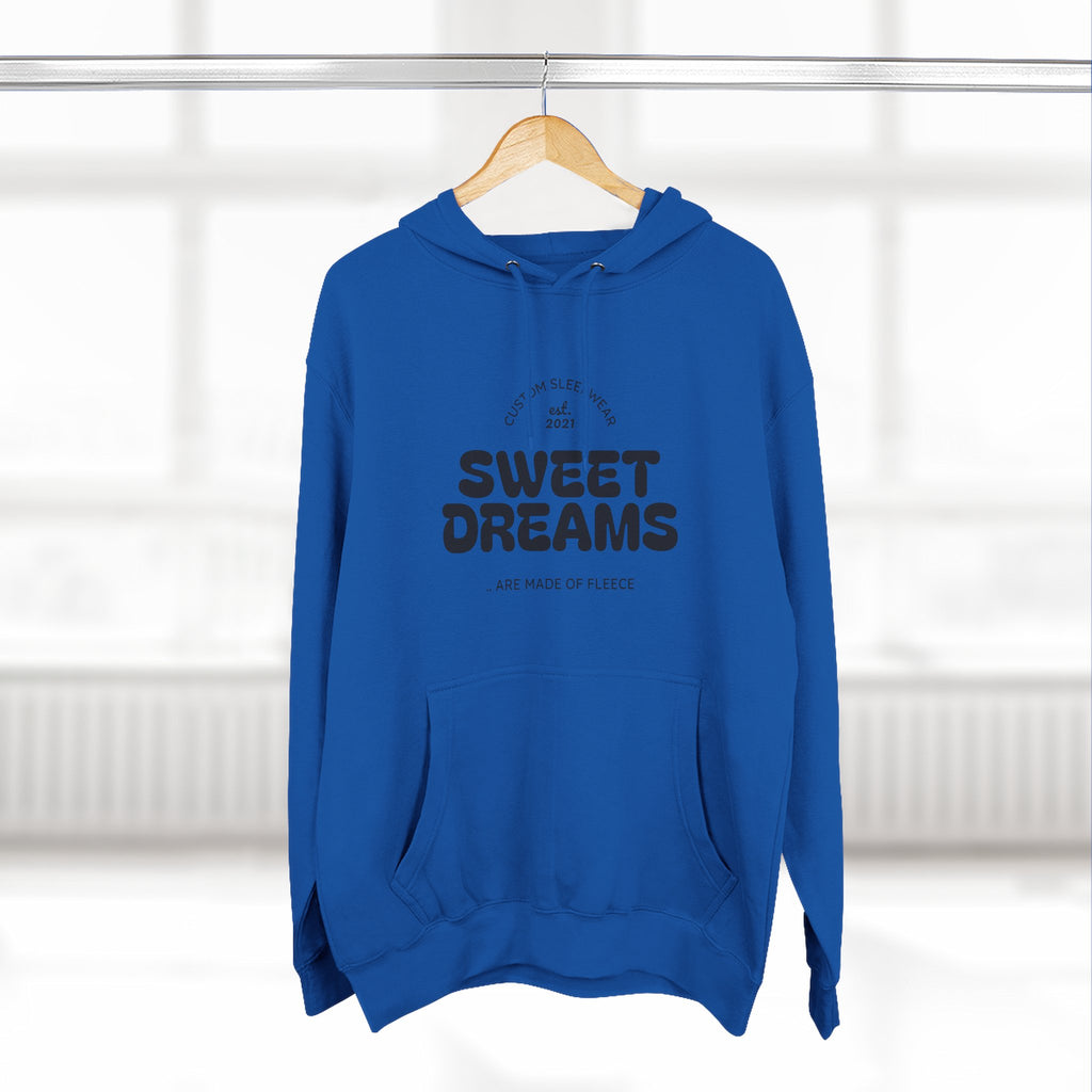 Cozy Sweet Dreams Hoodie, Fleece Pullover for Relaxation, Gift for Dreamers, Perfect for Sleepovers, Casual Wear