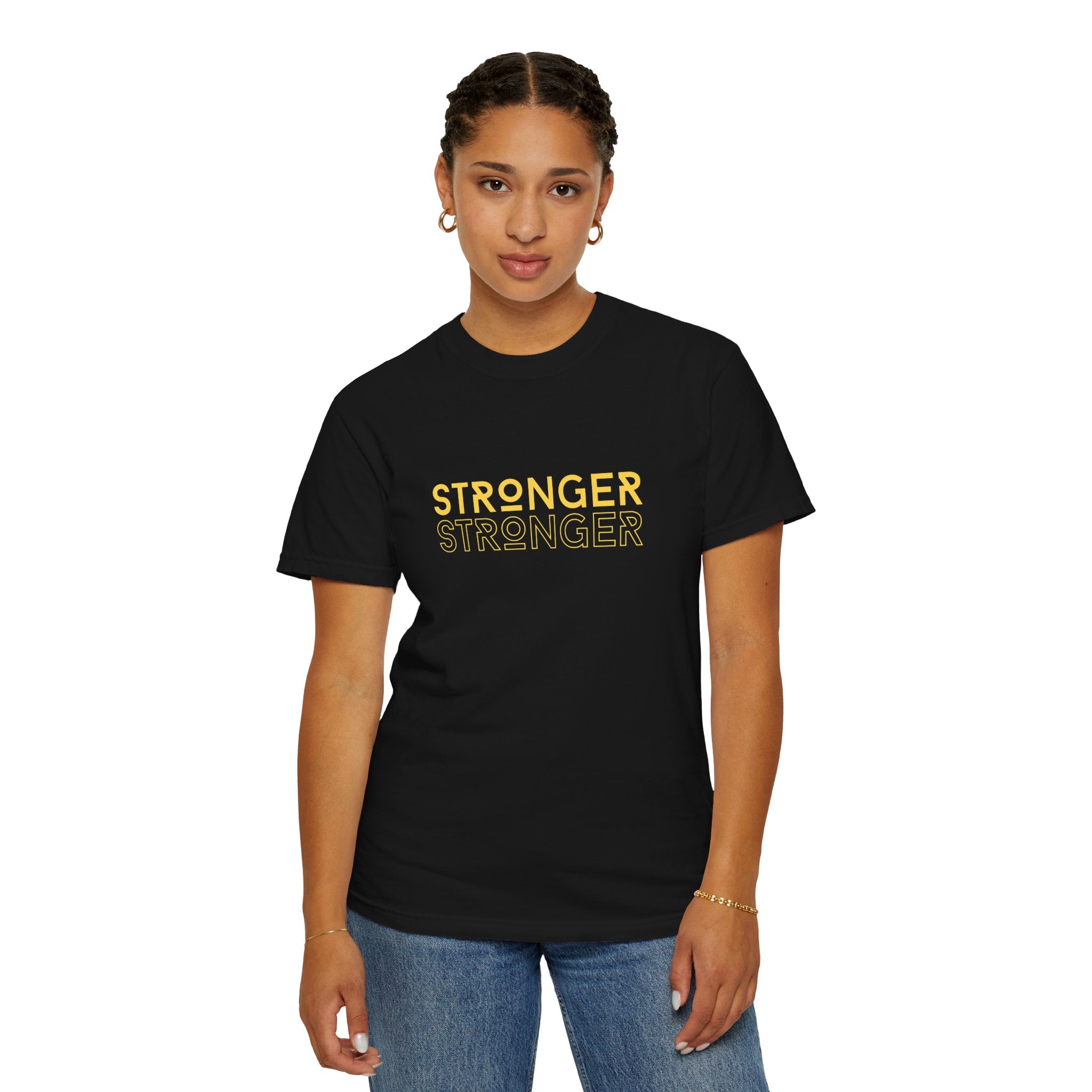 Stronger Unisex Garment-Dyed T-Shirt | Casual Tee, Motivational Shirt, Gift for Fitness Lovers, Summer Style, Everyday Wear