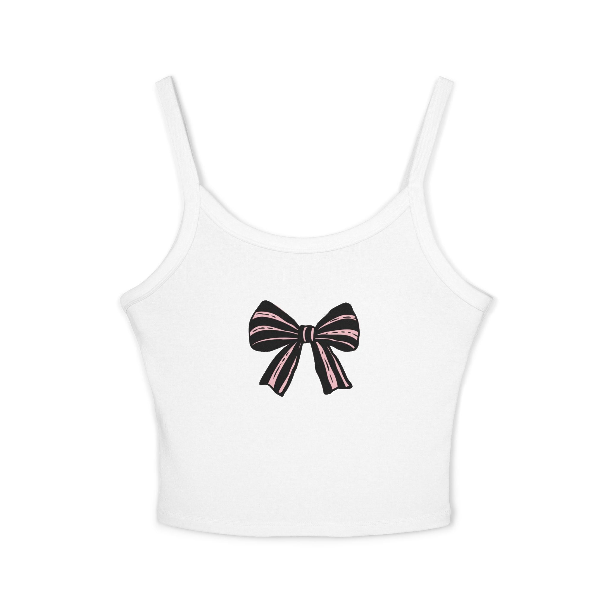 Chic Bow Design Women's Spaghetti Strap Tank Top, Casual Summer Top, Lightweight Sleepwear, Stylish Layering Piece, Gifts for Her, [...]