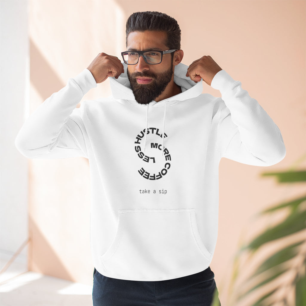 Cozy Coffee Lover's Hoodie, Fleece Sweatshirt, Relaxed Casual Wear, Gift for Coffee Enthusiasts, Perfect for Winter