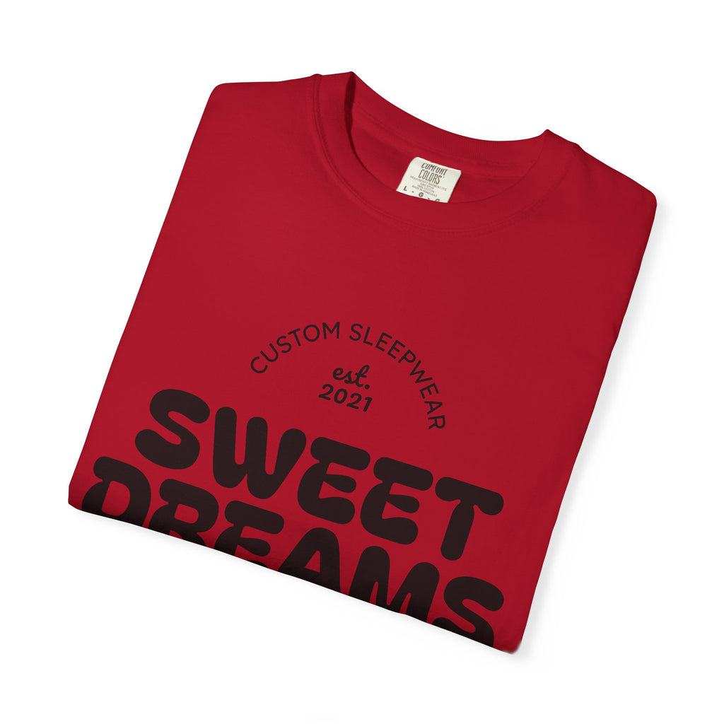 Custom Sweet Dreams T-Shirt, Unisex Sleepwear, Relaxed Fit Tee, Cozy Gift for Sleep Lovers, Lounge Wear, Dreamy Apparel