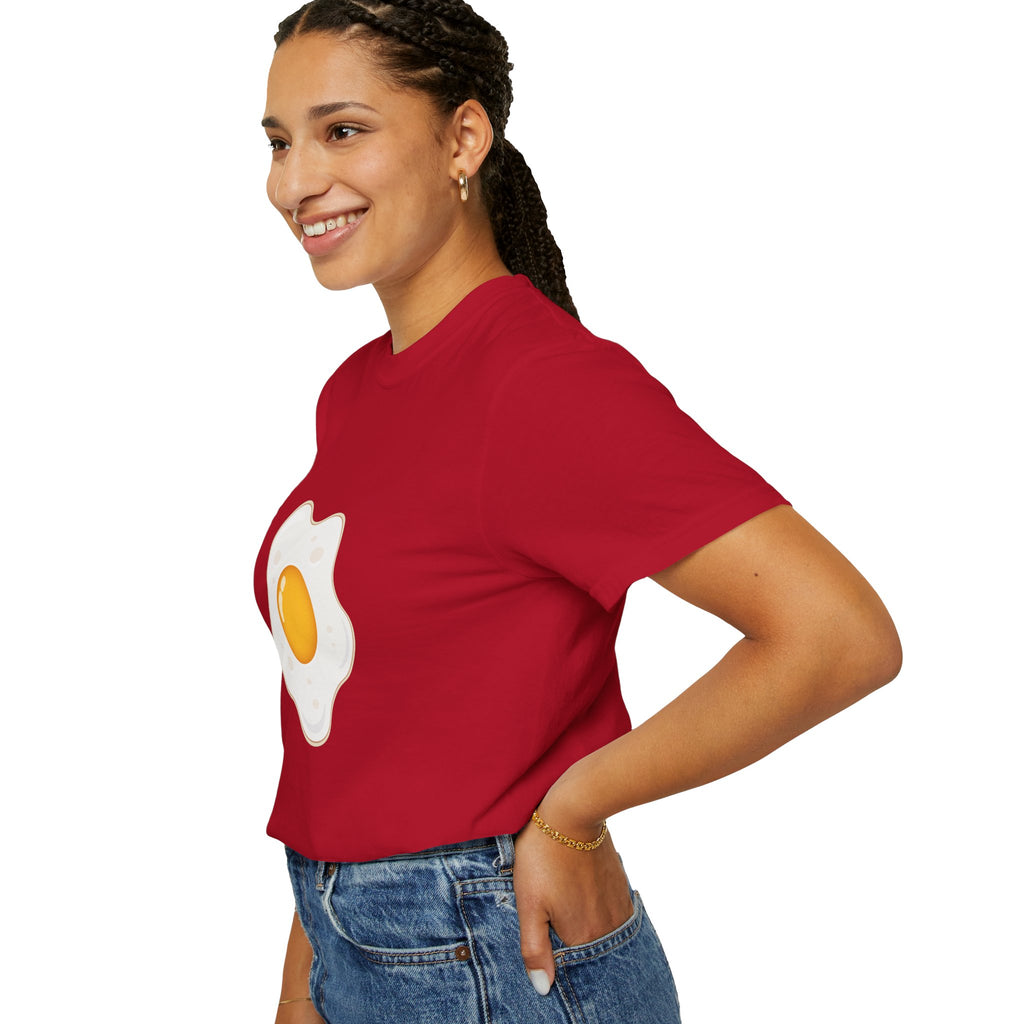 Whimsical Egg Graphic T-Shirt, Funny Food Tee, Breakfast Lover Gift, Unisex Tee for Foodies, Cute Egg Design Shirt