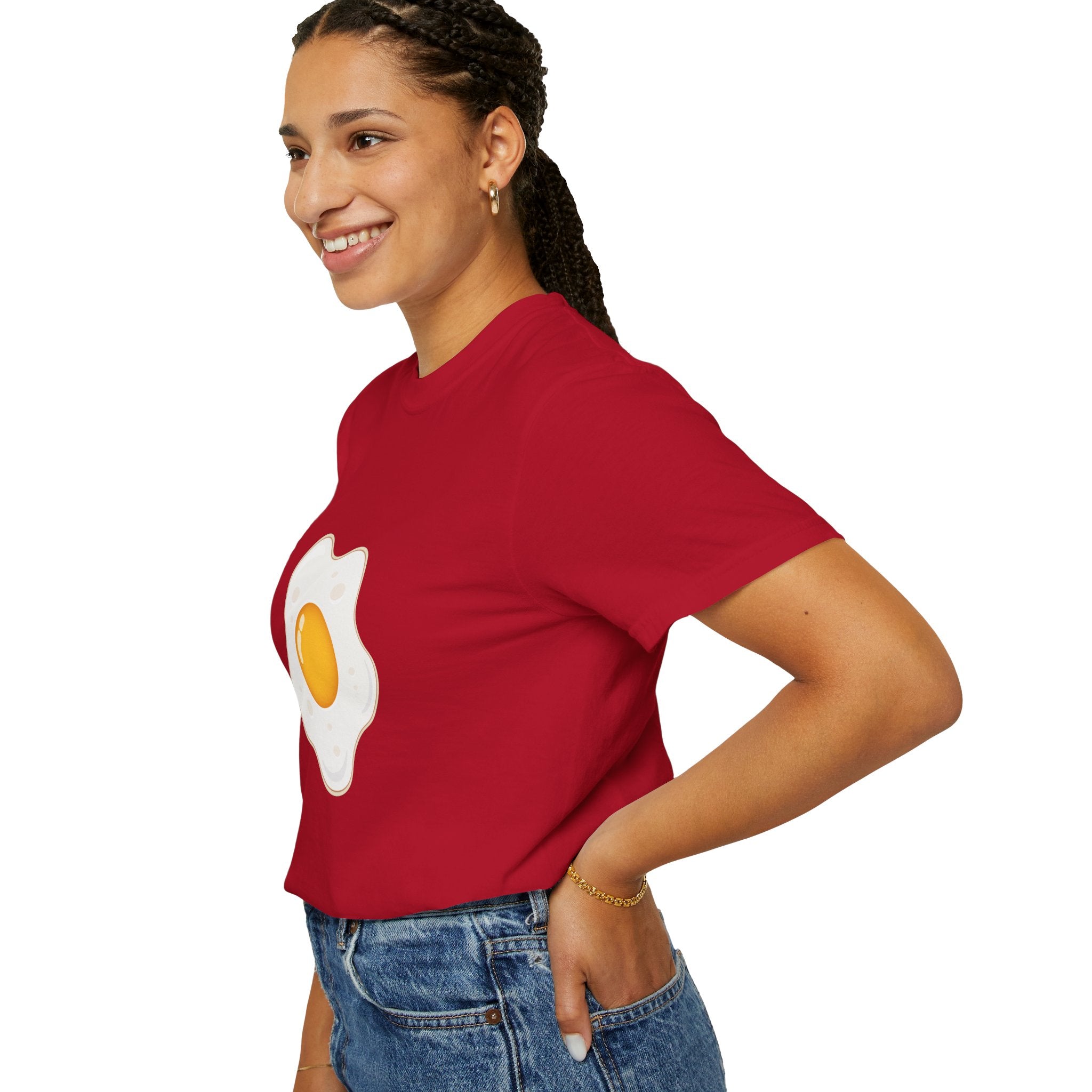 Whimsical Egg Graphic T-Shirt, Funny Food Tee, Breakfast Lover Gift, Unisex Tee for Foodies, Cute Egg Design Shirt