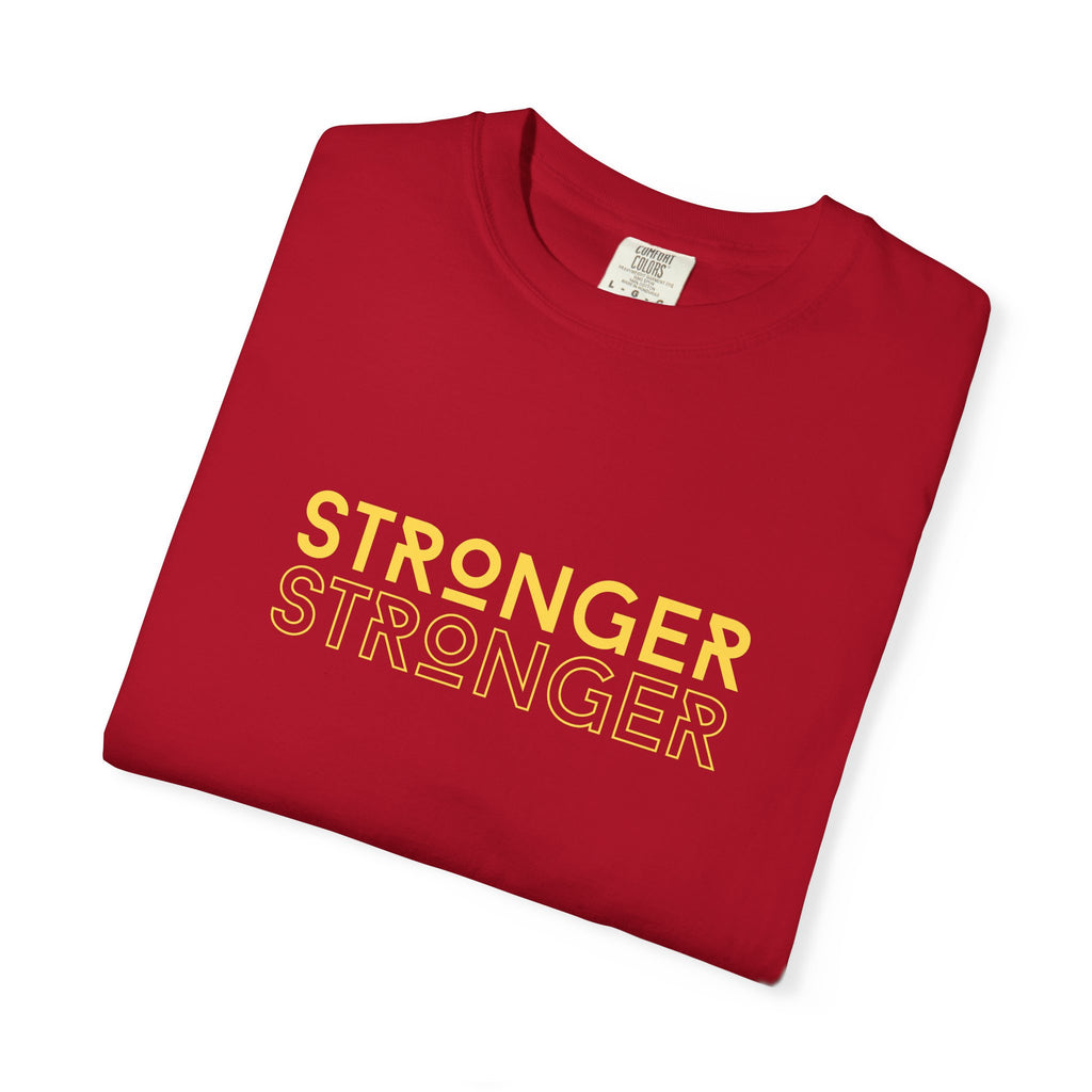 Stronger Unisex Garment-Dyed T-Shirt | Casual Tee, Motivational Shirt, Gift for Fitness Lovers, Summer Style, Everyday Wear
