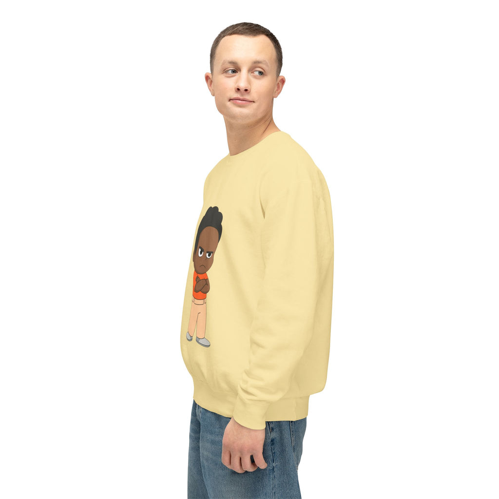 Playful Cartoon Crewneck Sweatshirt | Funny Lightweight Sweatshirt for Kids & Teens, Birthday Gift, Casualwear, Seasonal Comfort