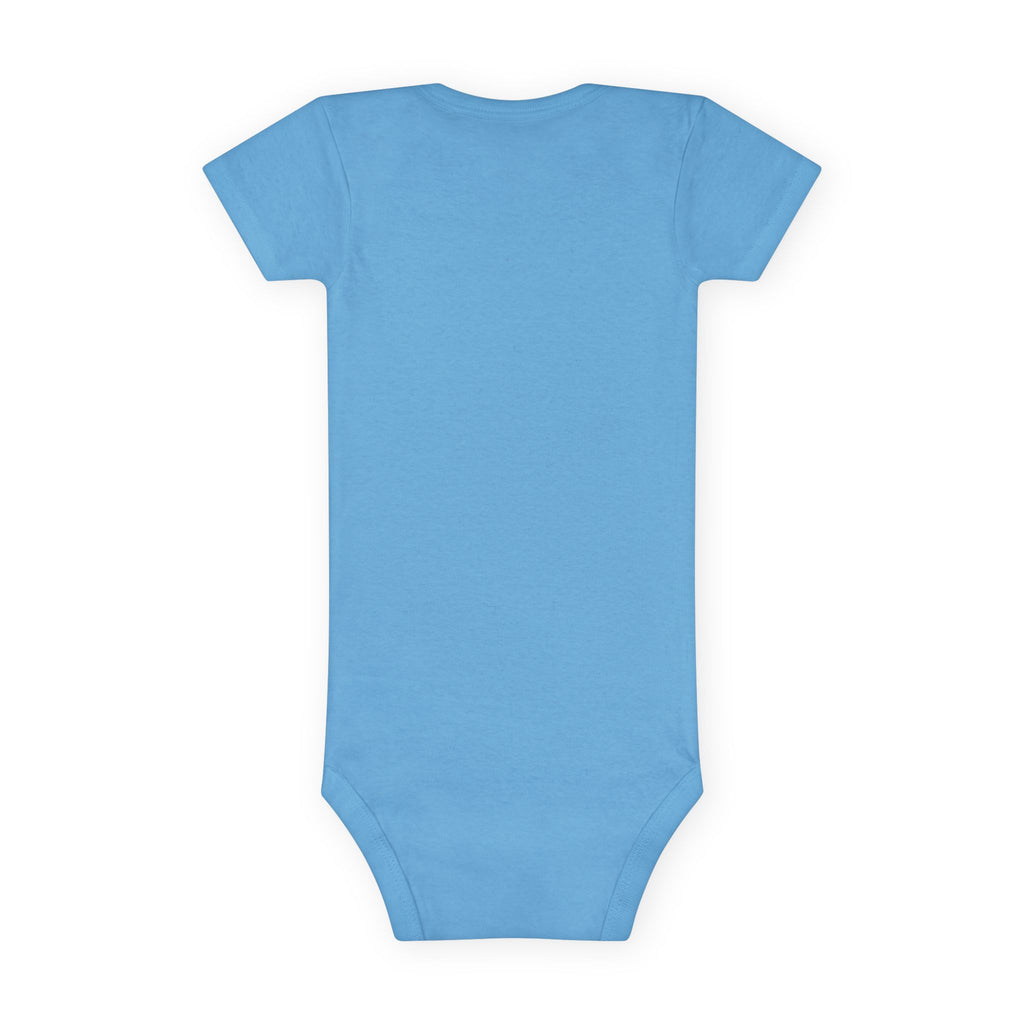 Baby Onesie - "It's My First Christmas" Blue Baby Carriage Newborn Bodysuit