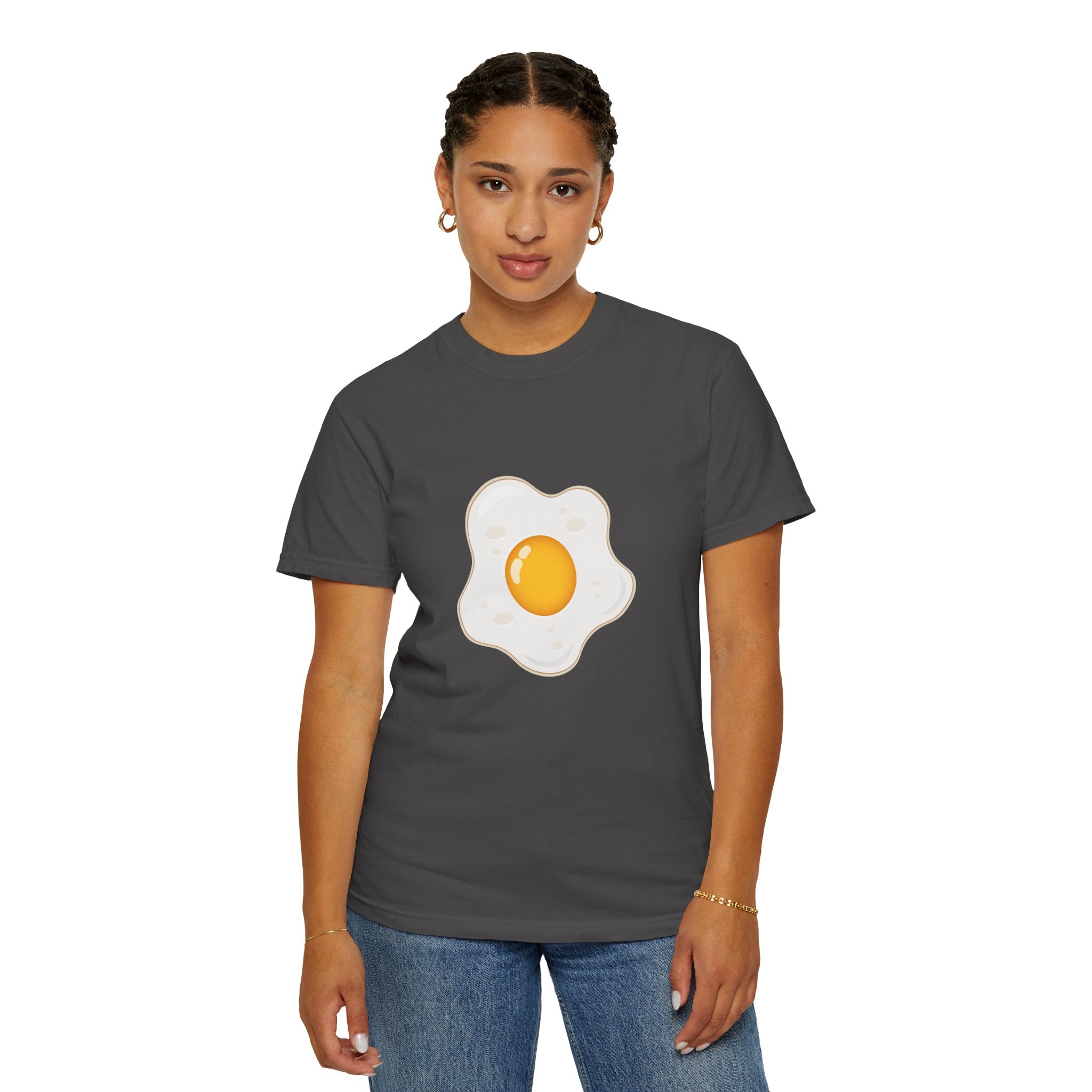 Whimsical Egg Graphic T-Shirt, Funny Food Tee, Breakfast Lover Gift, Unisex Tee for Foodies, Cute Egg Design Shirt