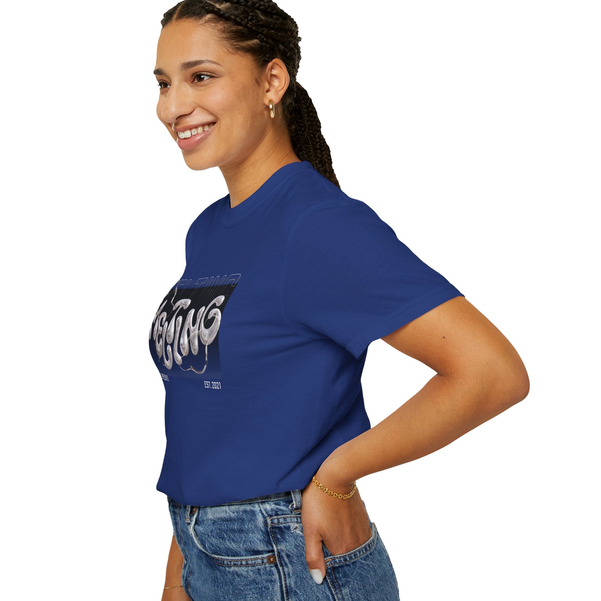 Melting Vibes Unisex Garment-Dyed T-shirt | Cool Graphic Tee for Art Lovers, Trendy Casual Wear, Unique Gift, Summer Style