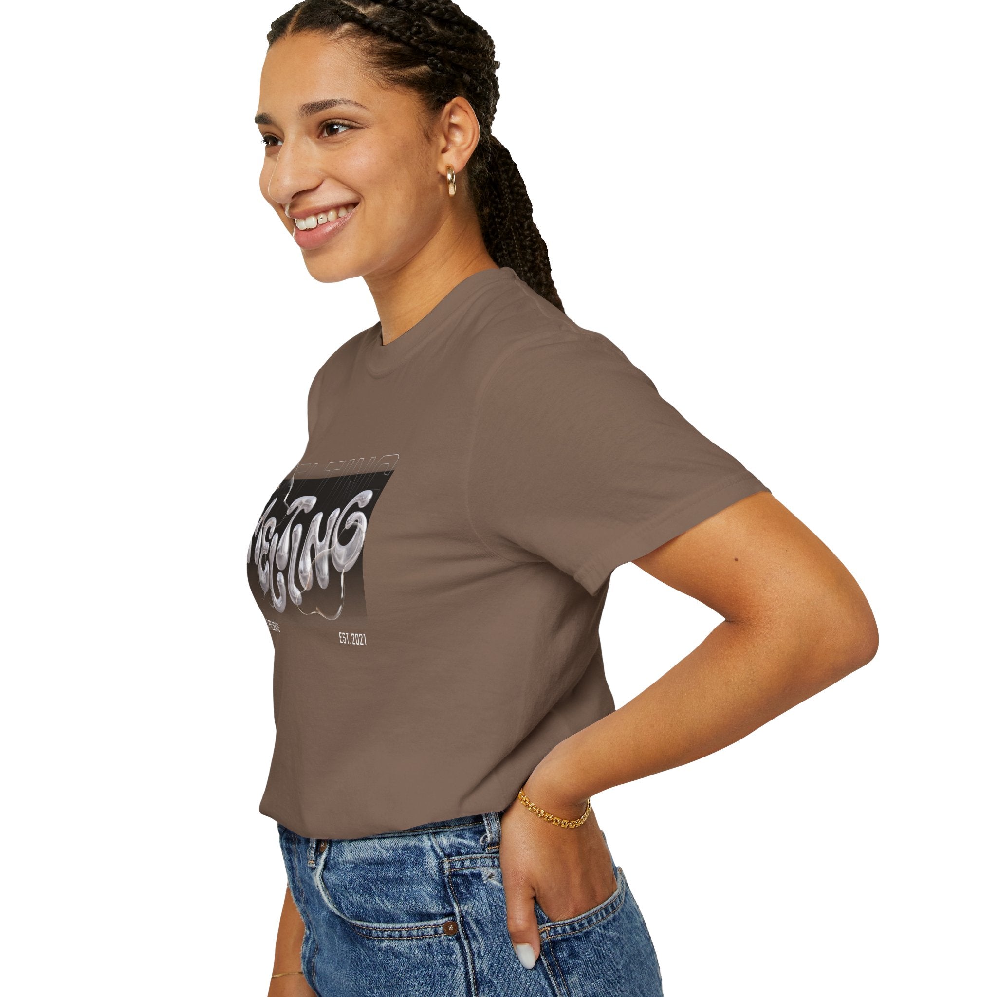 Melting Vibes Unisex Garment-Dyed T-shirt | Cool Graphic Tee for Art Lovers, Trendy Casual Wear, Unique Gift, Summer Style