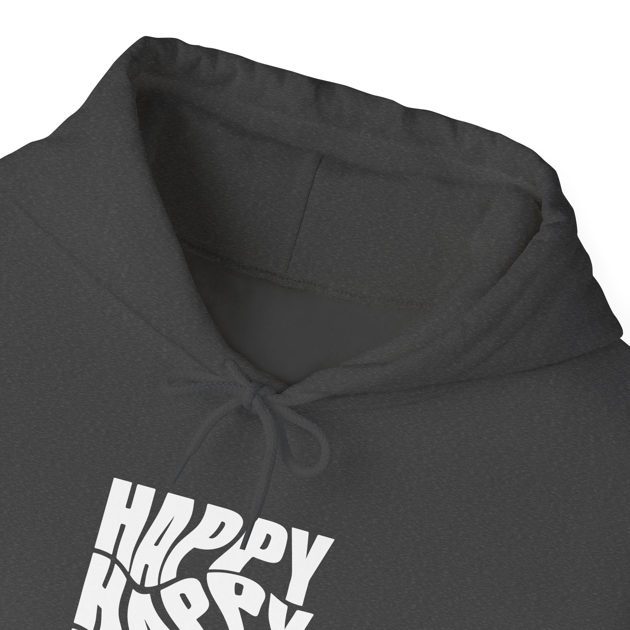 Happy Vibe Unisex Hoodie, Cozy Sweatshirt, Gift for Friends, Casual Wear, Birthday Gift, Everyday Comfort