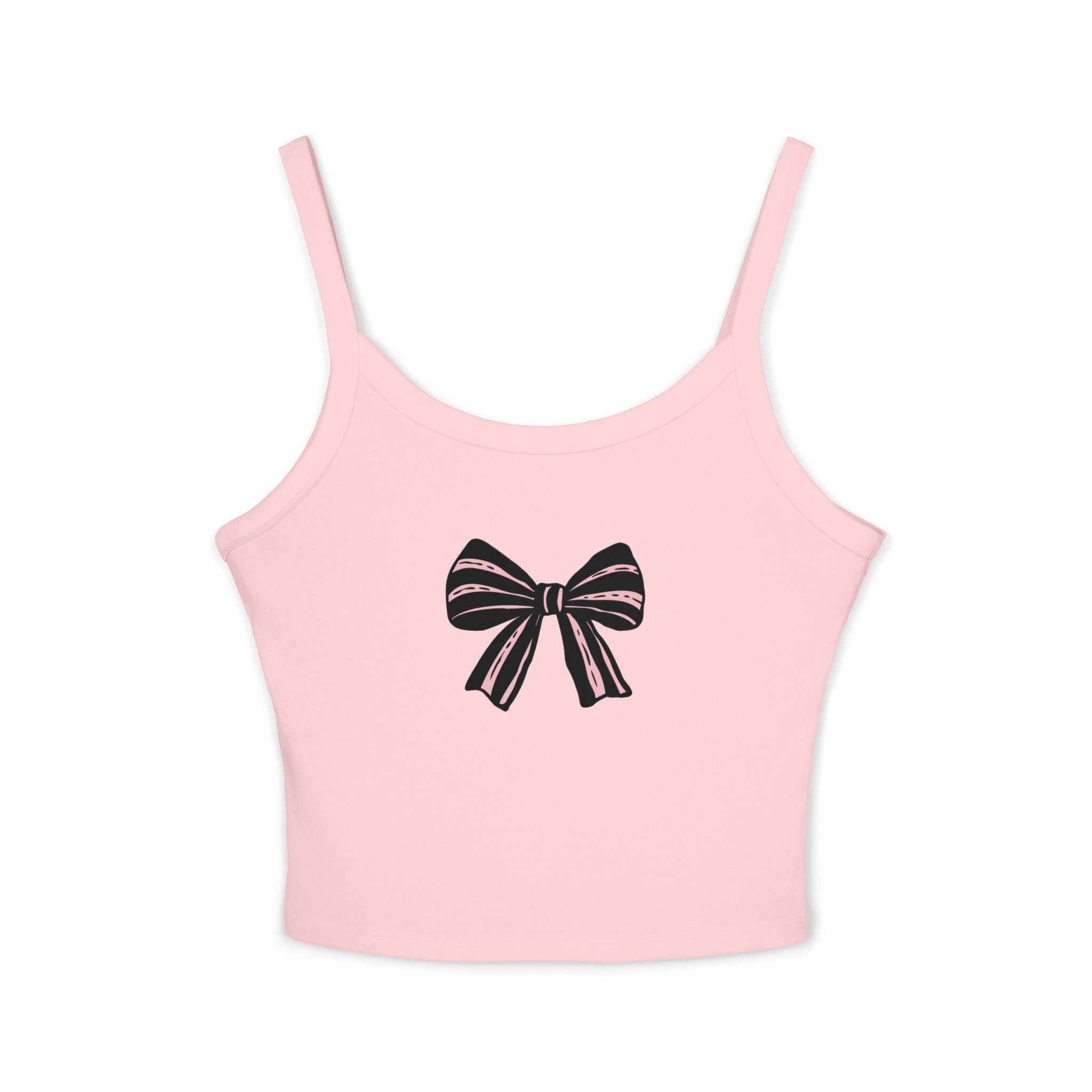 Chic Bow Design Women's Spaghetti Strap Tank Top, Casual Summer Top, Lightweight Sleepwear, Stylish Layering Piece, Gifts for Her, [...]