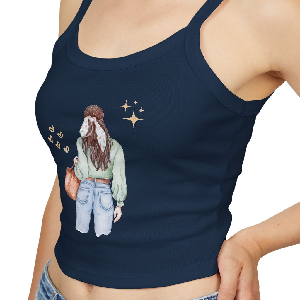 Trendy Women's Spaghetti Strap Tank Top with Cute Back Design, Casual Summer Top, Perfect for Beach Days, Festivals, and Everyday [...]