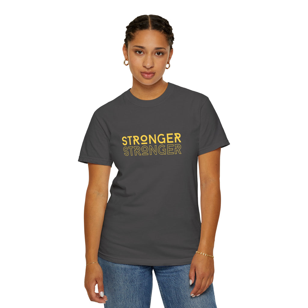Stronger Unisex Garment-Dyed T-Shirt | Casual Tee, Motivational Shirt, Gift for Fitness Lovers, Summer Style, Everyday Wear
