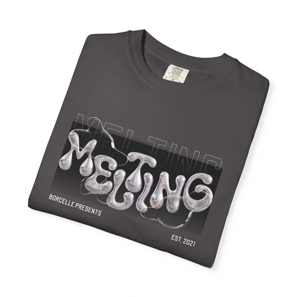 Melting Vibes Unisex Garment-Dyed T-shirt | Cool Graphic Tee for Art Lovers, Trendy Casual Wear, Unique Gift, Summer Style