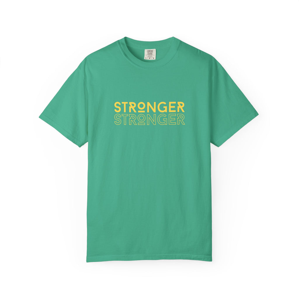 Stronger Unisex Garment-Dyed T-Shirt | Casual Tee, Motivational Shirt, Gift for Fitness Lovers, Summer Style, Everyday Wear