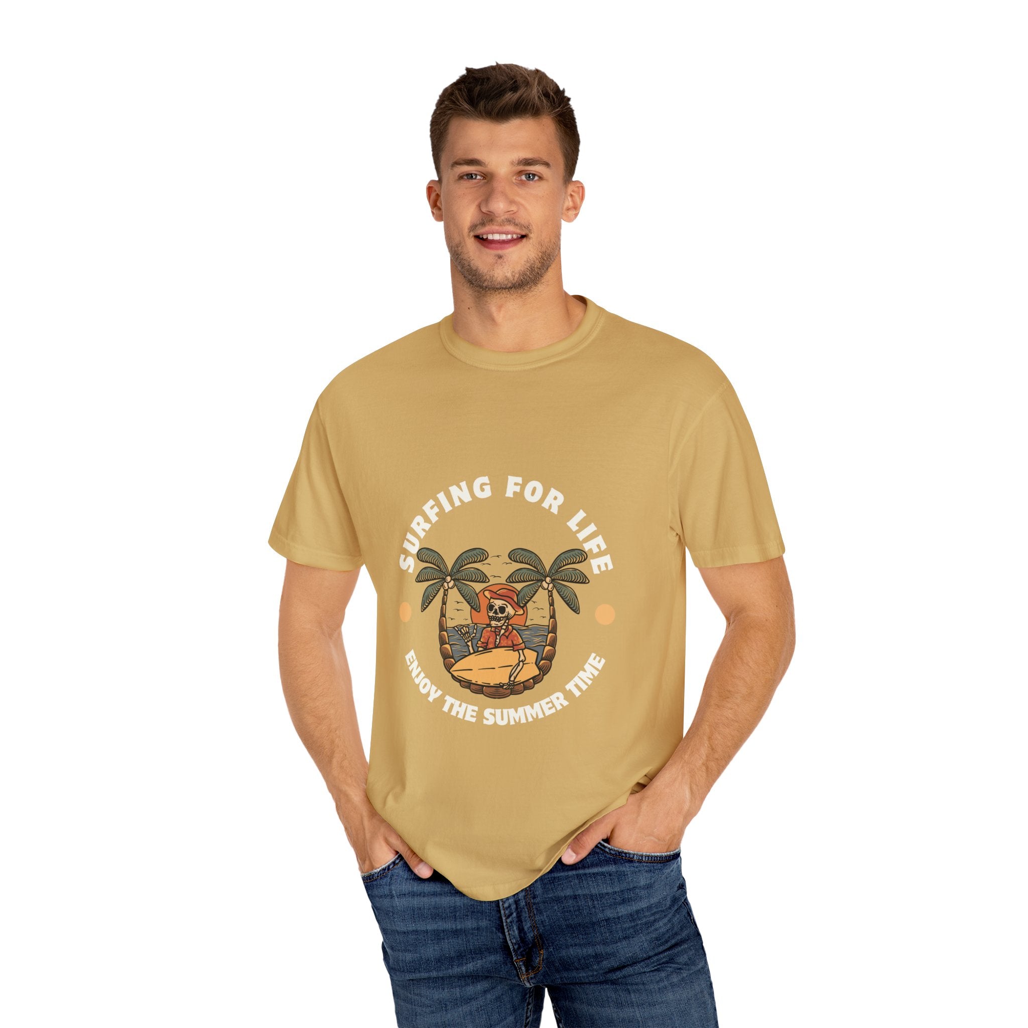Surfing for Life T-Shirt | Vintage Summer Vibe Tee | Perfect for Beach Days, Surf Lovers, Summer Parties, Adventure Seekers