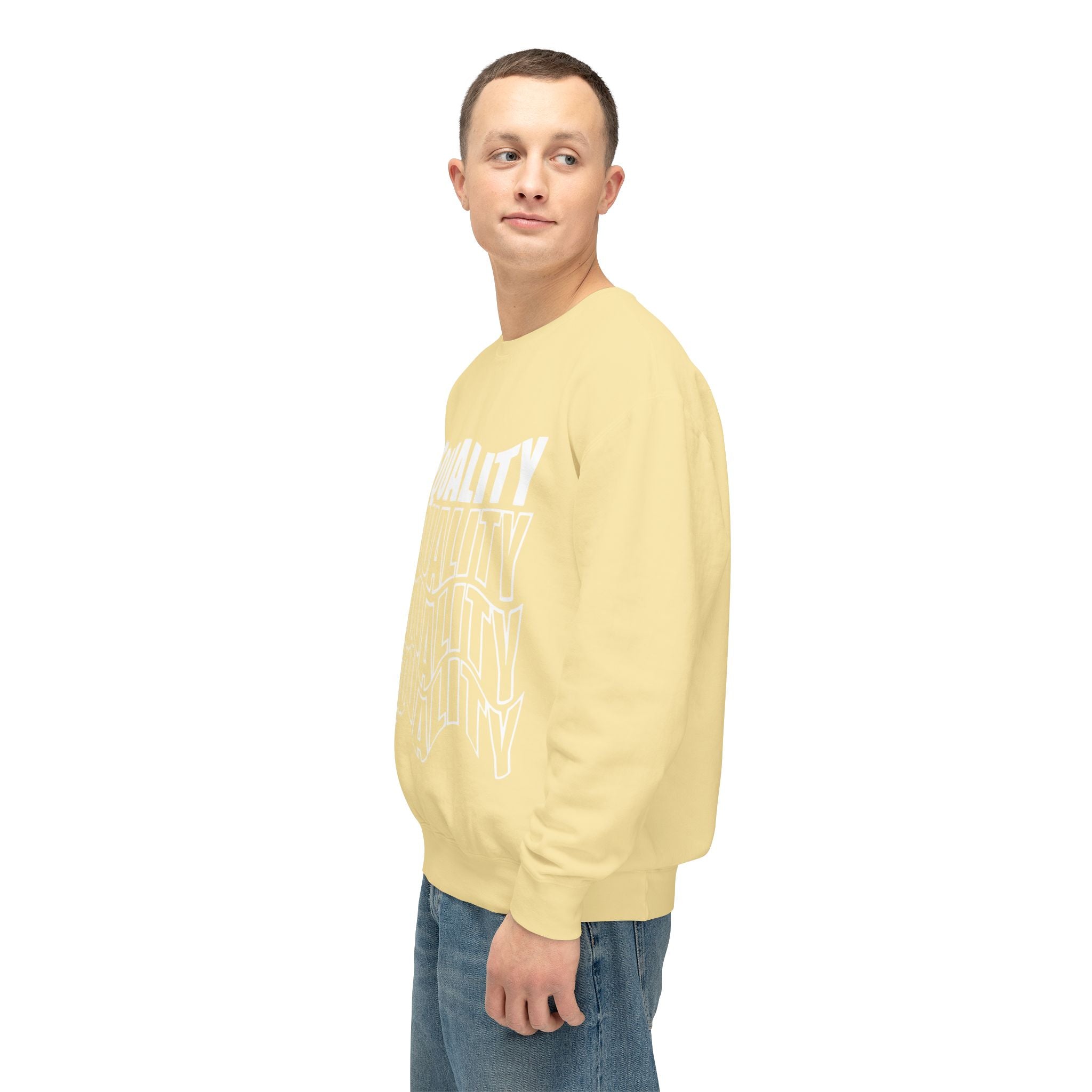 Equality Crewneck Sweatshirt | Unisex Lightweight Pullover, Casual Wear, Equality Message, Gift for Activists, Everyday Comfort