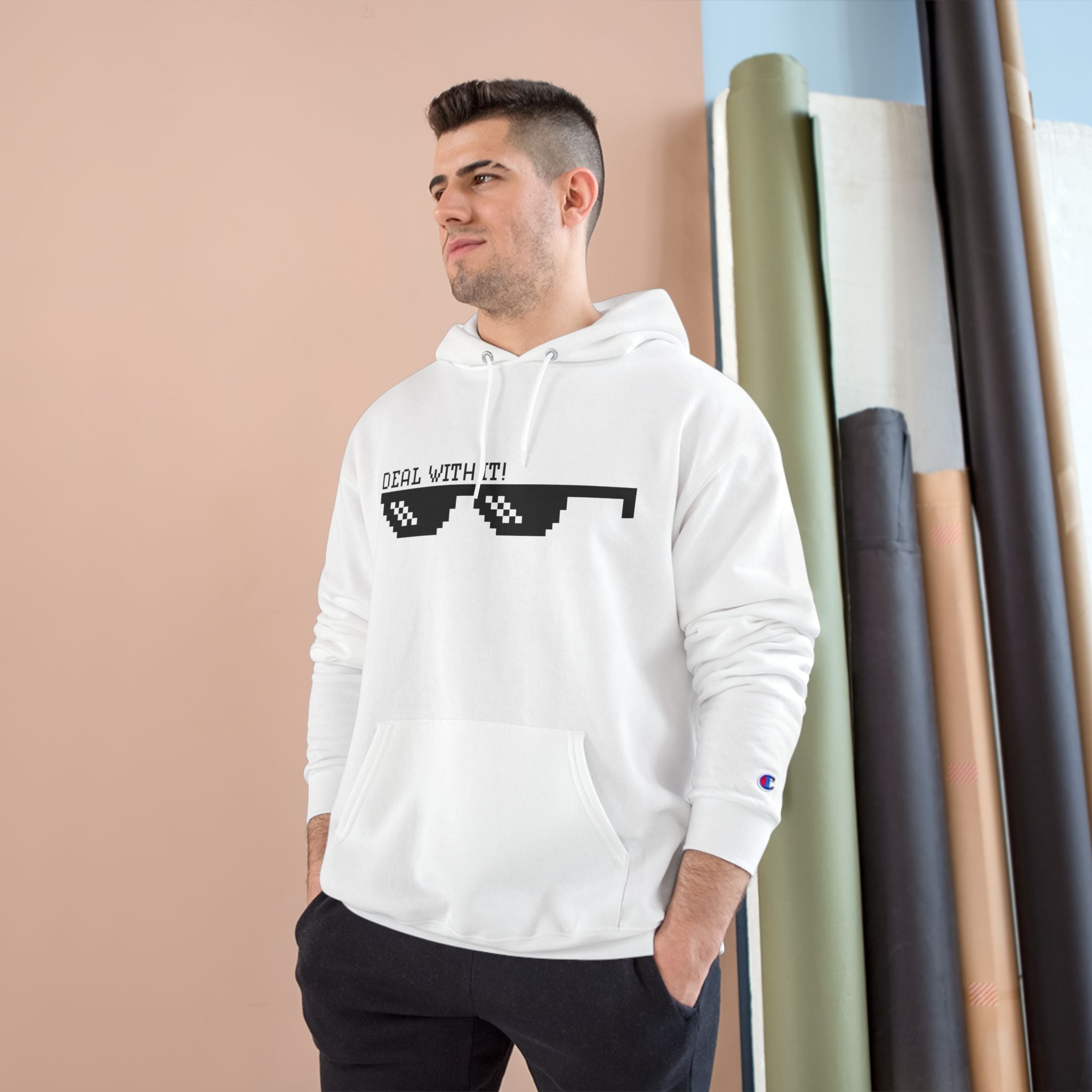 Cool Gamer Hoodie - Deal With It Sweatshirt, Mens Gift, Funny Pullover, Casual Wear, Cool Streetwear