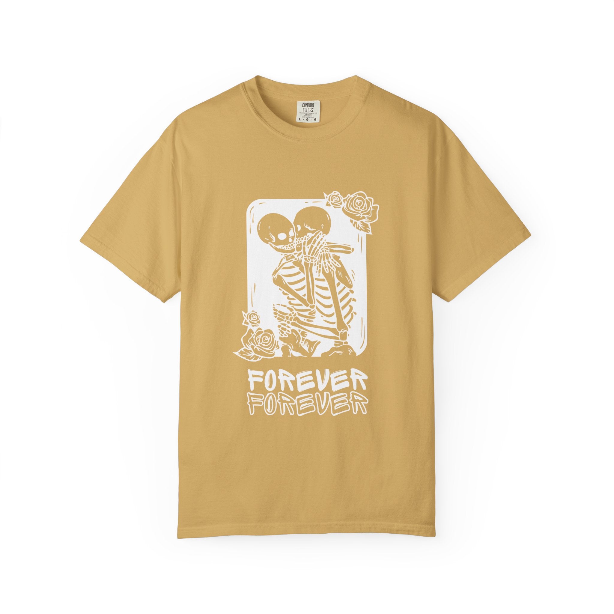 Forever Friends Skeleton T-shirt, Casual Unisex Tee, Halloween Style, Comfortable Wear, Gift for Friends