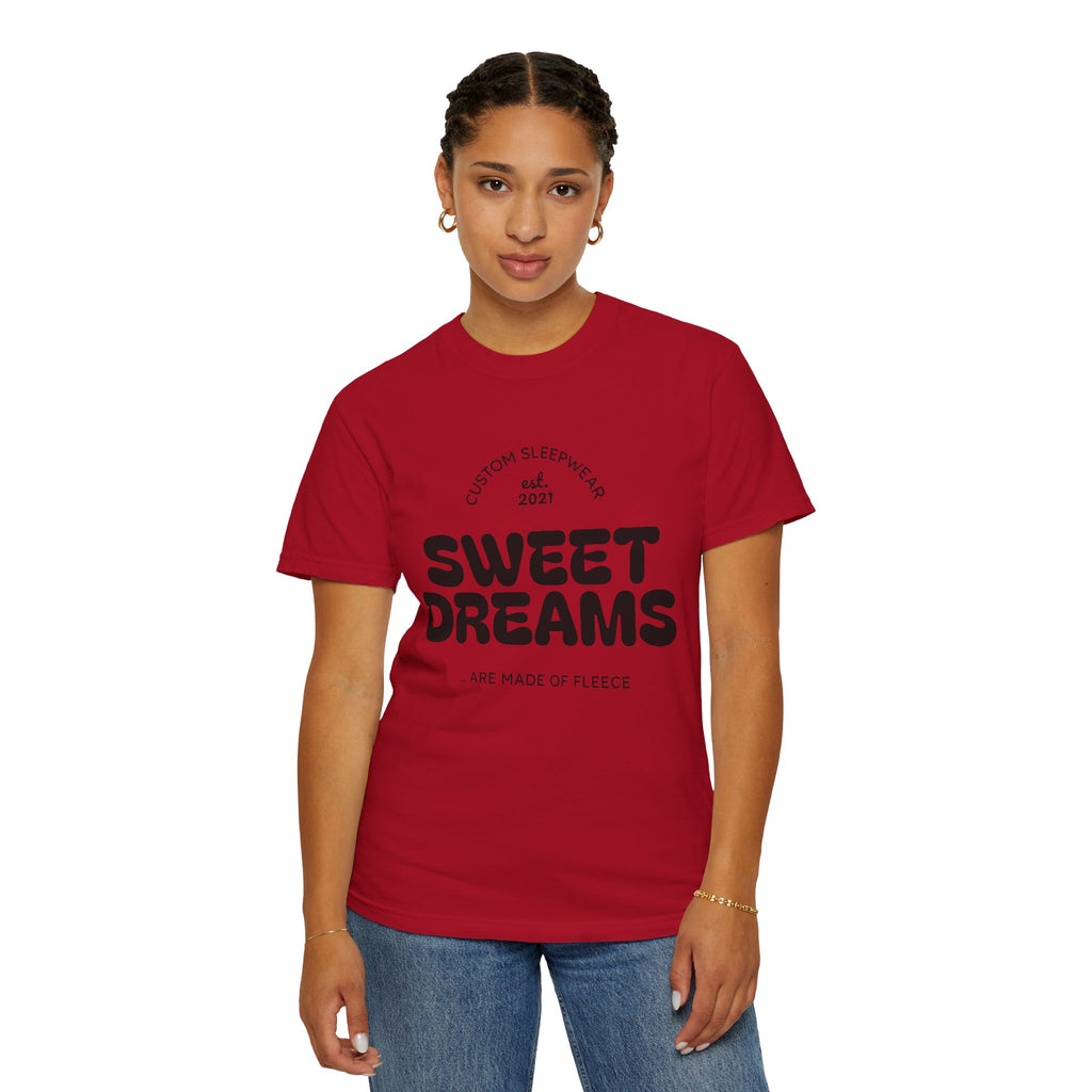 Custom Sweet Dreams T-Shirt, Unisex Sleepwear, Relaxed Fit Tee, Cozy Gift for Sleep Lovers, Lounge Wear, Dreamy Apparel