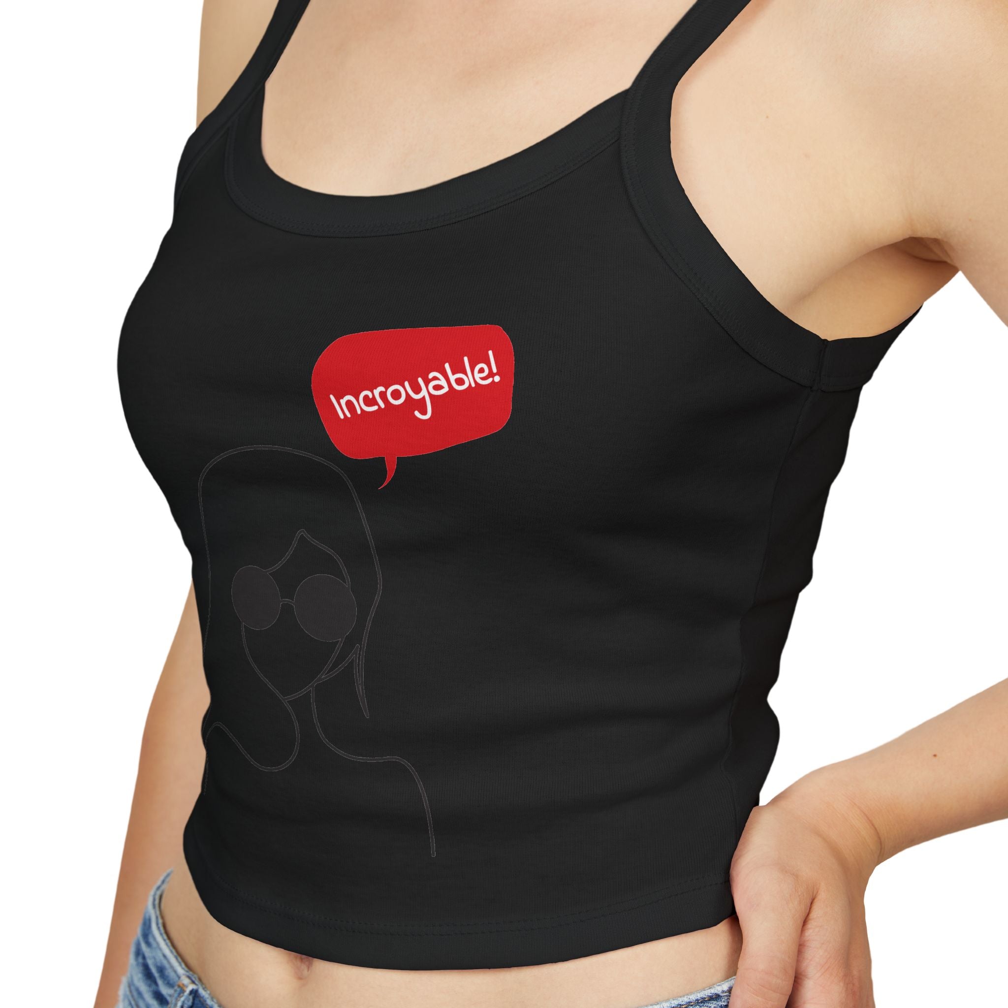 Chic Women's Spaghetti Strap Tank Top - Trendy Summer Apparel, Perfect Gift, Casual Wear, Festival Outfit, Vacation Style