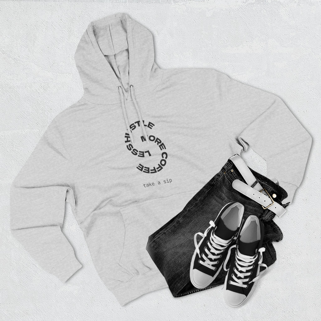 Cozy Coffee Lover's Hoodie, Fleece Sweatshirt, Relaxed Casual Wear, Gift for Coffee Enthusiasts, Perfect for Winter