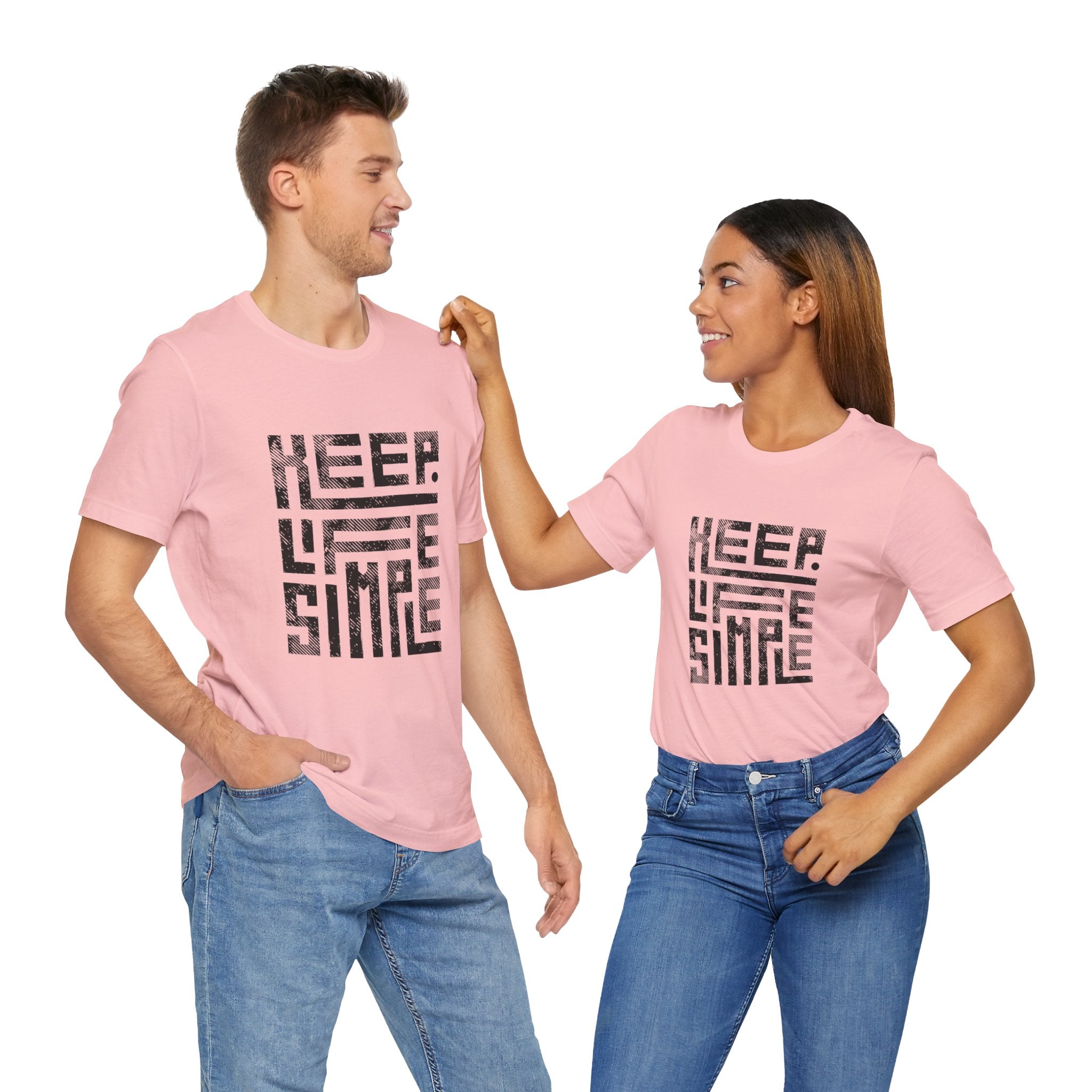 Keep Life Simple Tee | Unisex Jersey Shirt for Minimalists, Casual Wear, Everyday Fashion, Relaxed Style, Gift Idea