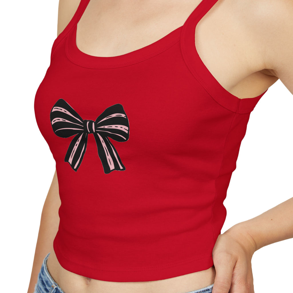 Chic Bow Design Women's Spaghetti Strap Tank Top, Casual Summer Top, Lightweight Sleepwear, Stylish Layering Piece, Gifts for Her, [...]
