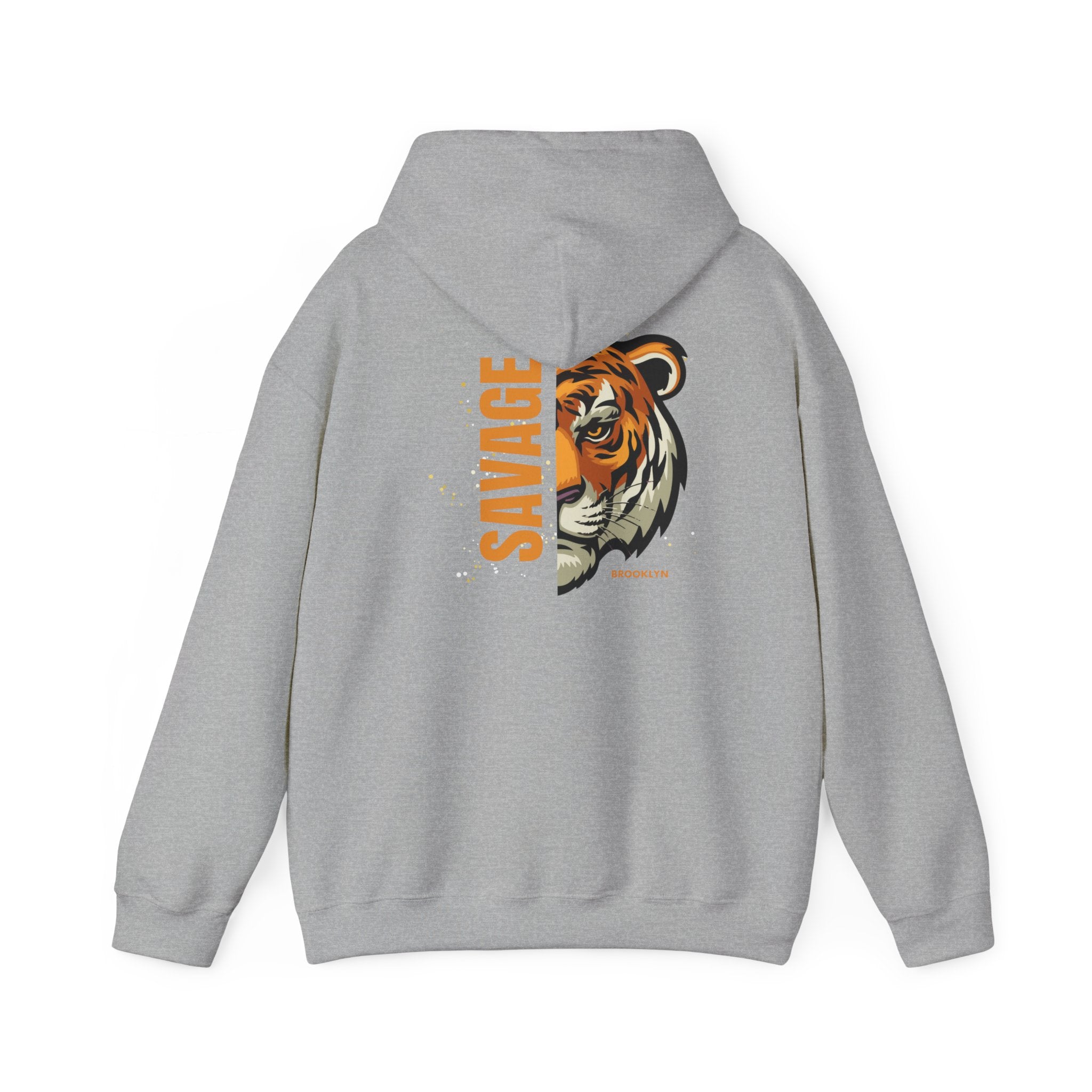 Savage Tiger Unisex Hoodie, Vintage Sweatshirt, Animal Lovers Apparel, Gift for Him/Her, Casual Streetwear, Cozy Layering