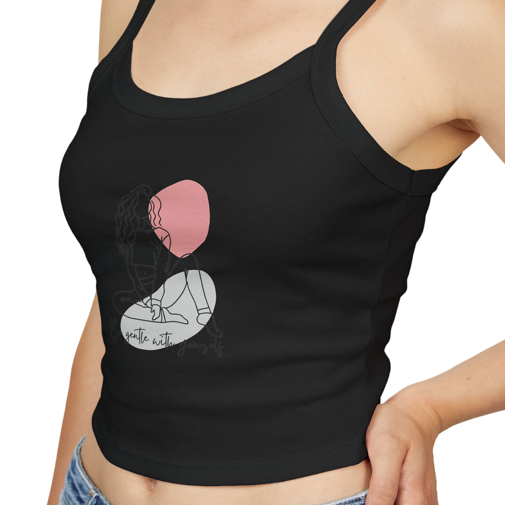 Stylish Women's Spaghetti Strap Tank Top - Body Positivity, Graphic Tank, Summer Wear, Casual Top, Everyday Apparel