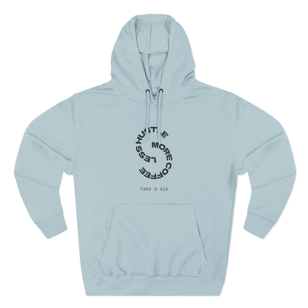 Cozy Coffee Lover's Hoodie, Fleece Sweatshirt, Relaxed Casual Wear, Gift for Coffee Enthusiasts, Perfect for Winter