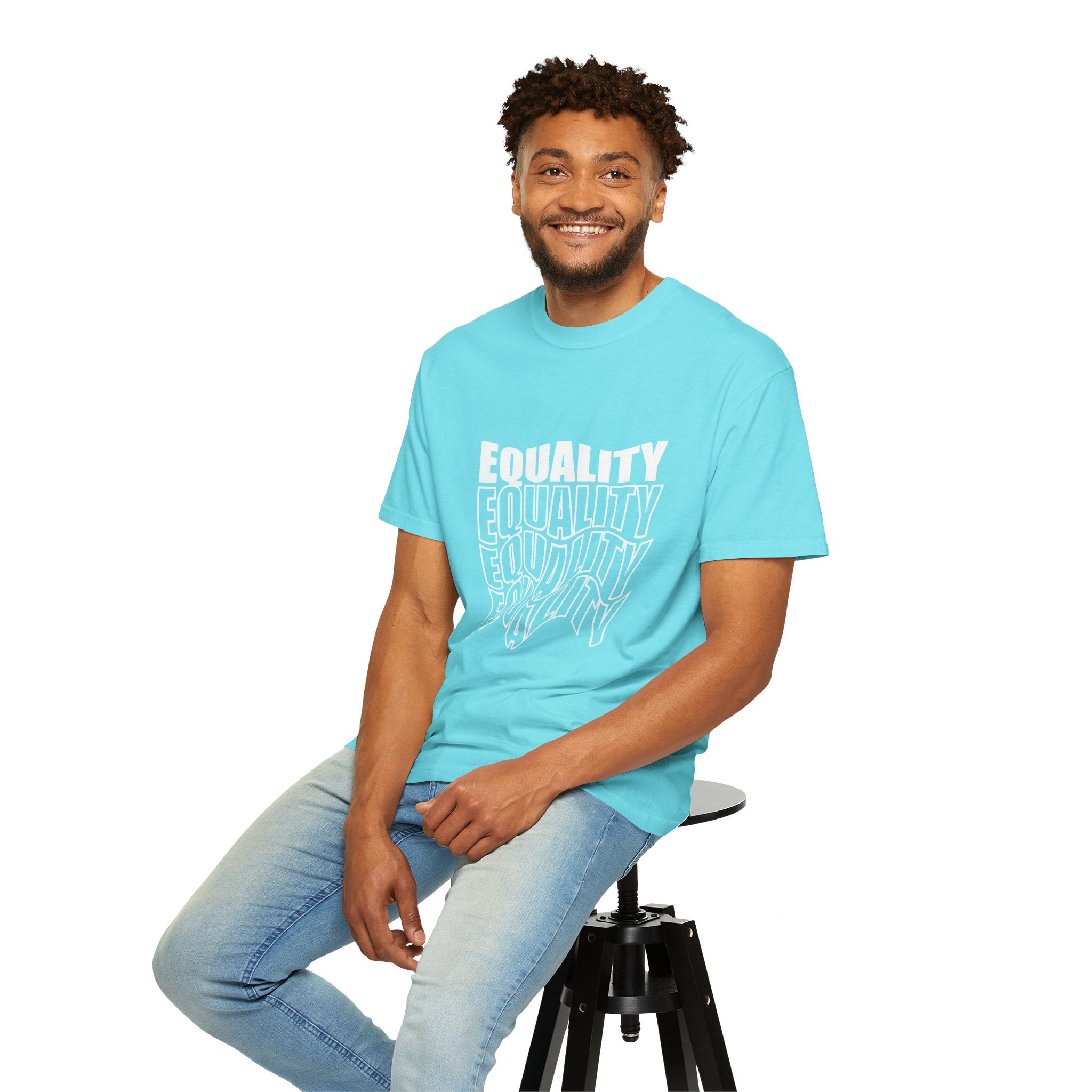 Equality Unisex Garment-Dyed T-shirt | Bold Statement Tee, LGBTQ+ Pride Apparel, Casual Wear, Gift for Activists, Equality Awareness