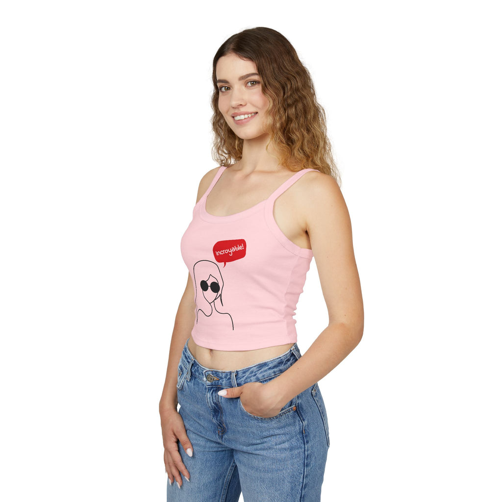 Chic Women's Spaghetti Strap Tank Top - Trendy Summer Apparel, Perfect Gift, Casual Wear, Festival Outfit, Vacation Style
