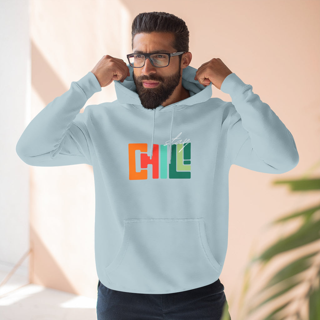 Chill Vibes Three-Panel Fleece Hoodie | Cozy Sweatshirt for Relaxation, Perfect for Gifts, Fashion, and Casual Wear