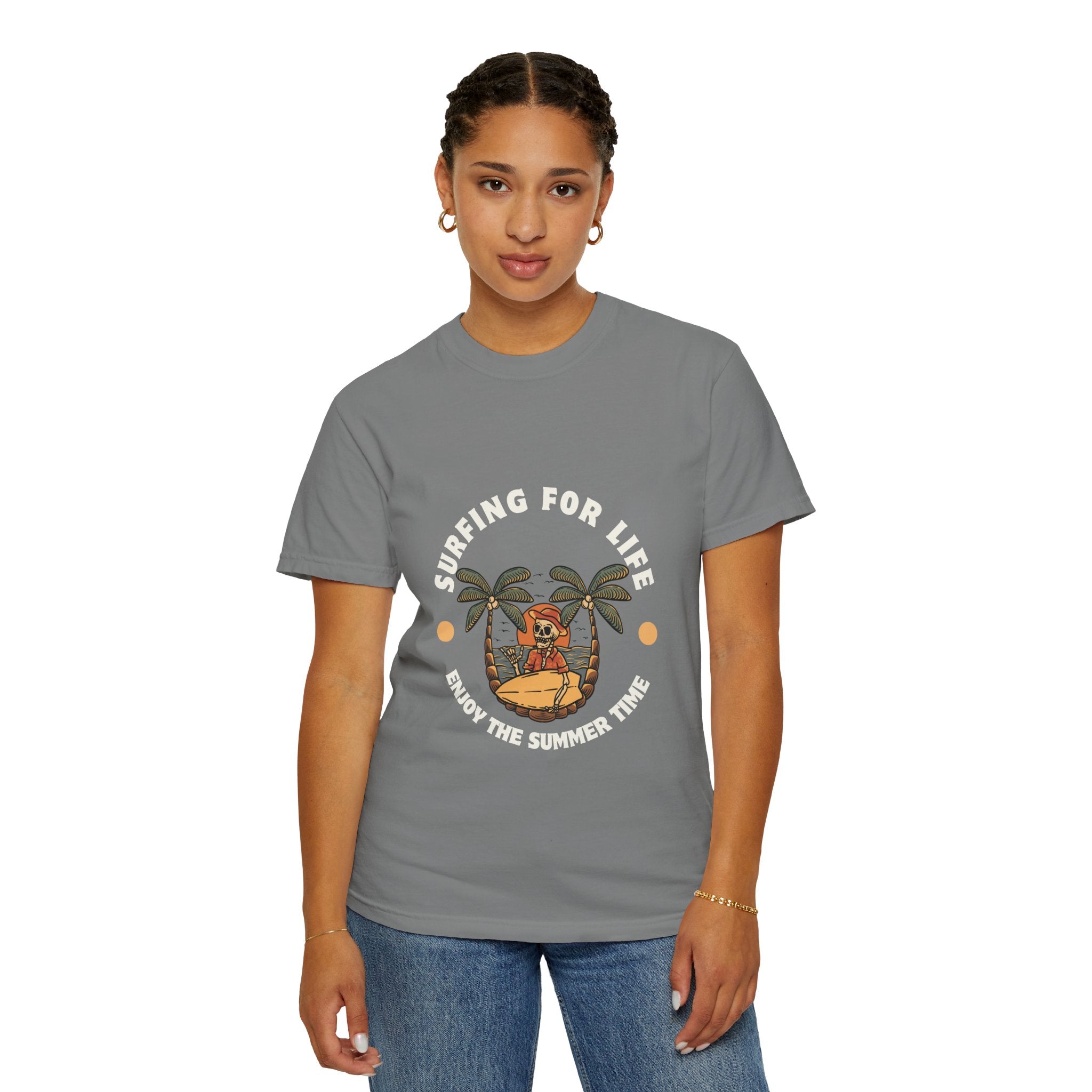 Surfing for Life T-Shirt | Vintage Summer Vibe Tee | Perfect for Beach Days, Surf Lovers, Summer Parties, Adventure Seekers