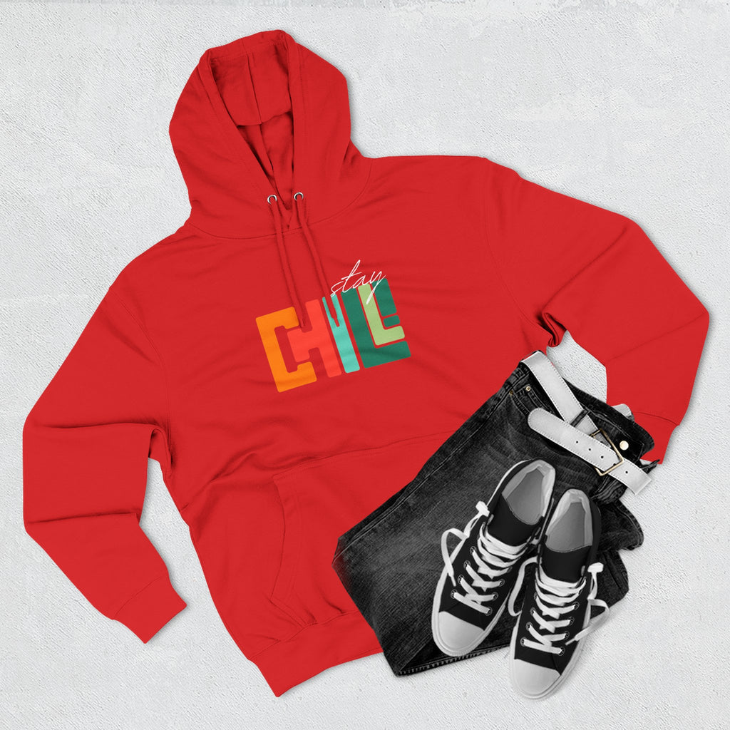 Chill Vibes Three-Panel Fleece Hoodie | Cozy Sweatshirt for Relaxation, Perfect for Gifts, Fashion, and Casual Wear