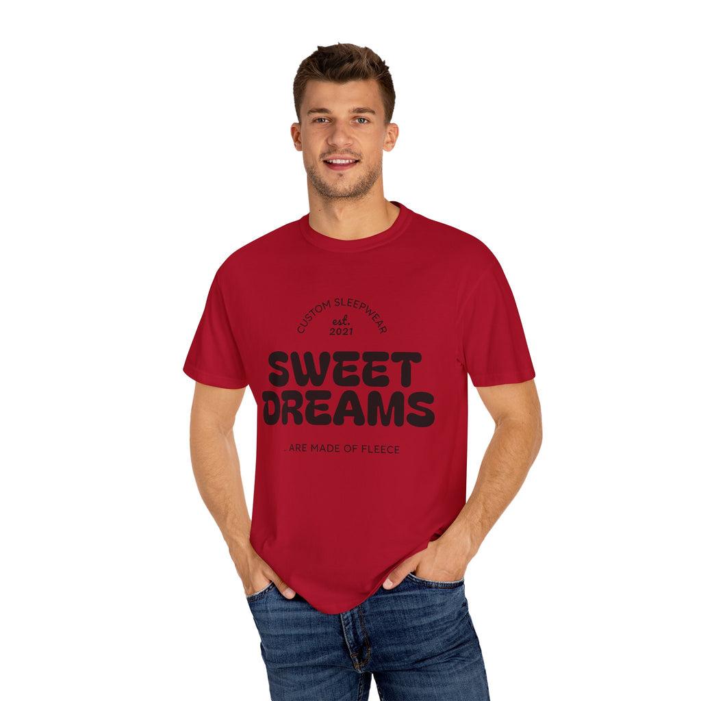 Custom Sweet Dreams T-Shirt, Unisex Sleepwear, Relaxed Fit Tee, Cozy Gift for Sleep Lovers, Lounge Wear, Dreamy Apparel