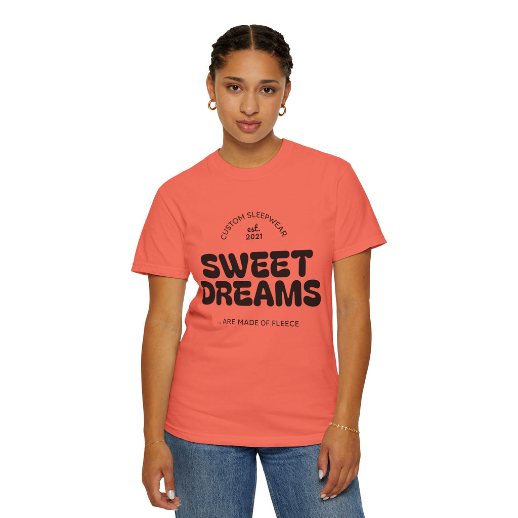 Custom Sweet Dreams T-Shirt, Unisex Sleepwear, Relaxed Fit Tee, Cozy Gift for Sleep Lovers, Lounge Wear, Dreamy Apparel