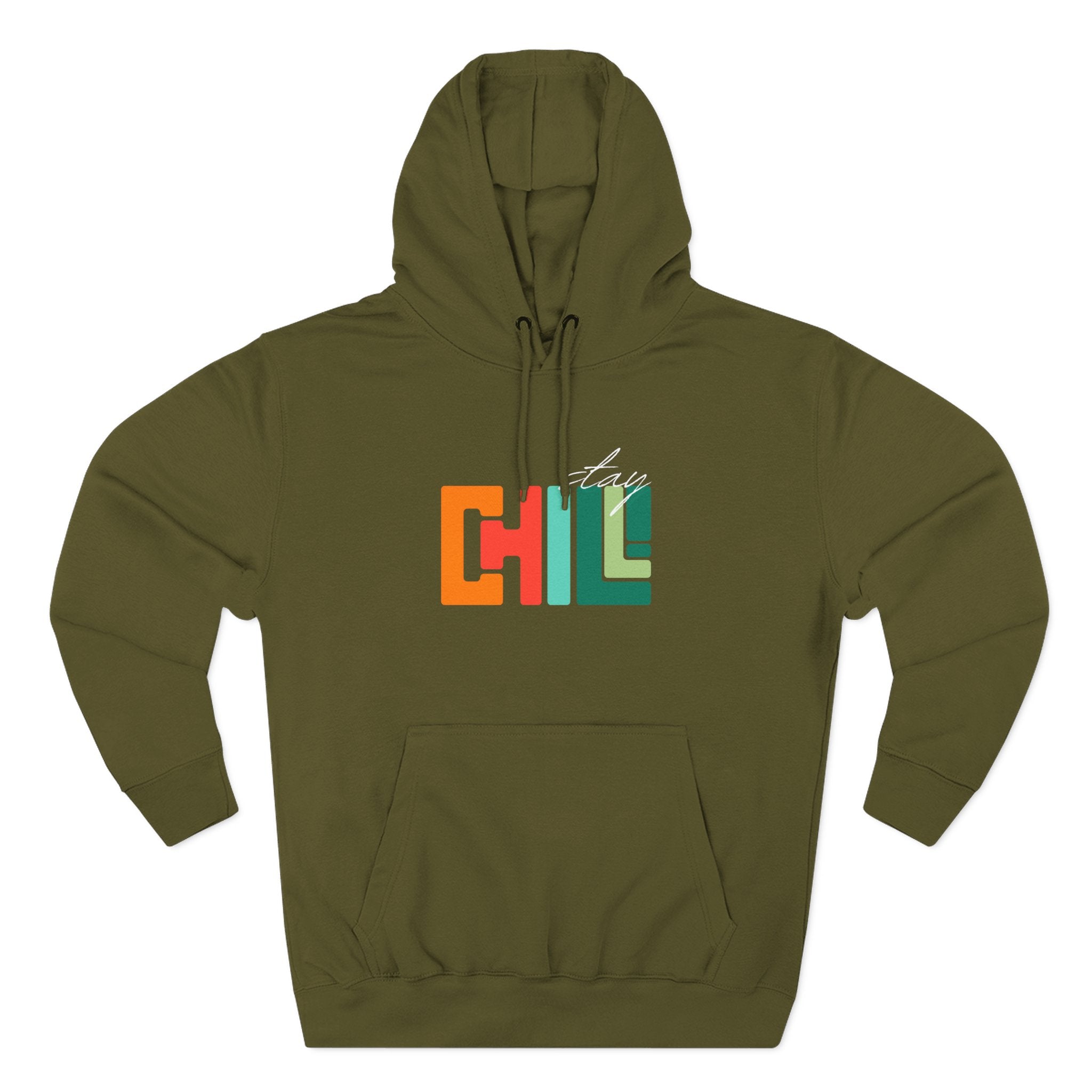 Chill Vibes Three-Panel Fleece Hoodie | Cozy Sweatshirt for Relaxation, Perfect for Gifts, Fashion, and Casual Wear