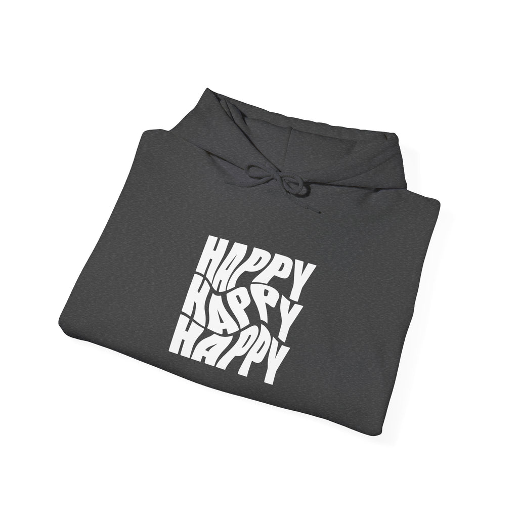 Happy Vibe Unisex Hoodie, Cozy Sweatshirt, Gift for Friends, Casual Wear, Birthday Gift, Everyday Comfort