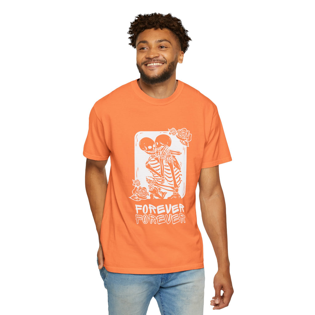 Forever Friends Skeleton T-shirt, Casual Unisex Tee, Halloween Style, Comfortable Wear, Gift for Friends