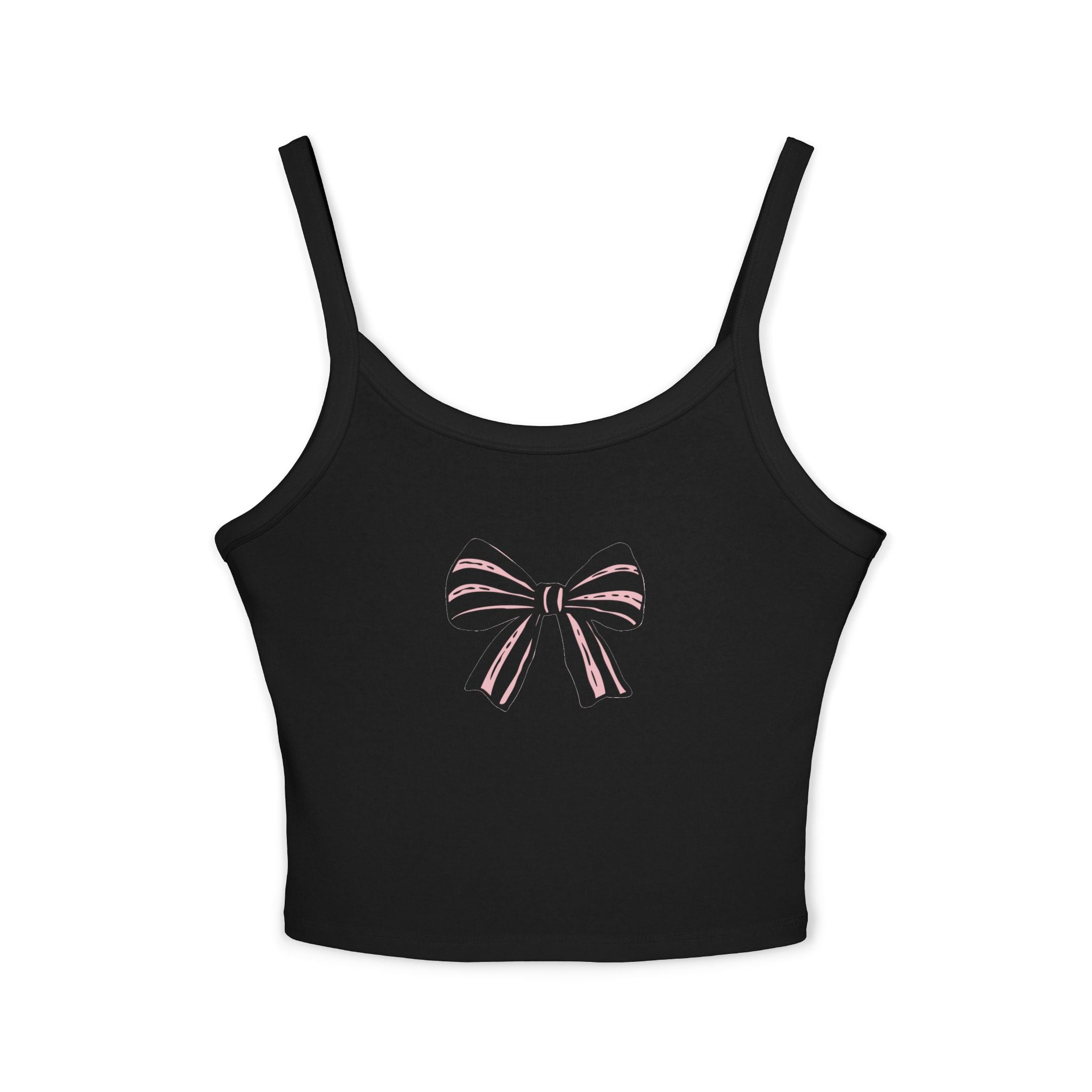 Chic Bow Design Women's Spaghetti Strap Tank Top, Casual Summer Top, Lightweight Sleepwear, Stylish Layering Piece, Gifts for Her, [...]
