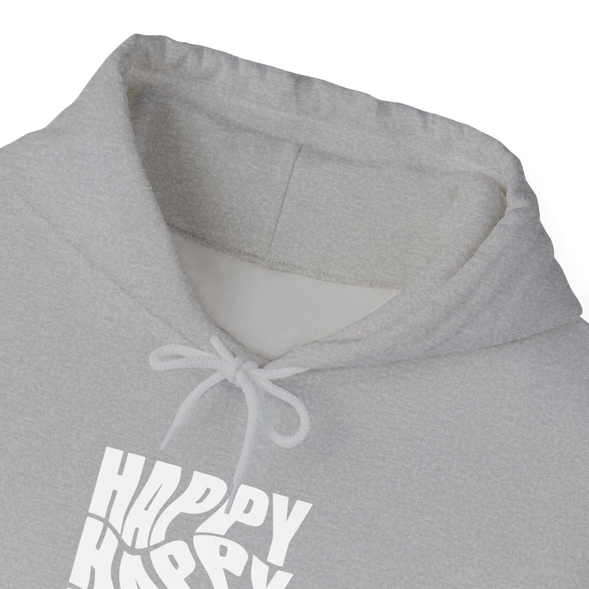 Happy Vibe Unisex Hoodie, Cozy Sweatshirt, Gift for Friends, Casual Wear, Birthday Gift, Everyday Comfort