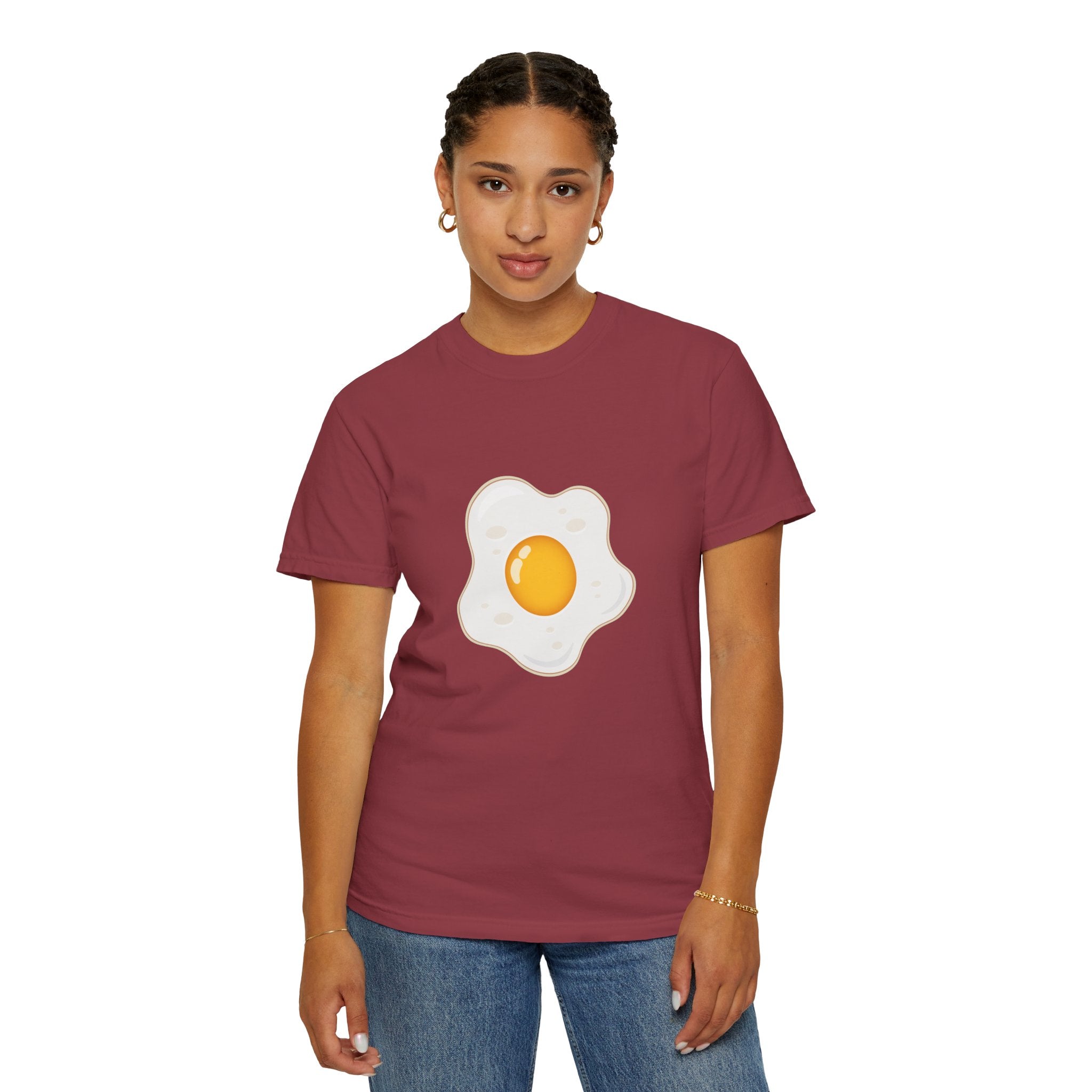 Whimsical Egg Graphic T-Shirt, Funny Food Tee, Breakfast Lover Gift, Unisex Tee for Foodies, Cute Egg Design Shirt