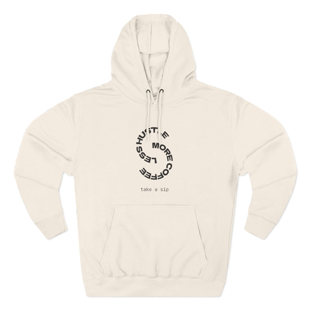 Cozy Coffee Lover's Hoodie, Fleece Sweatshirt, Relaxed Casual Wear, Gift for Coffee Enthusiasts, Perfect for Winter