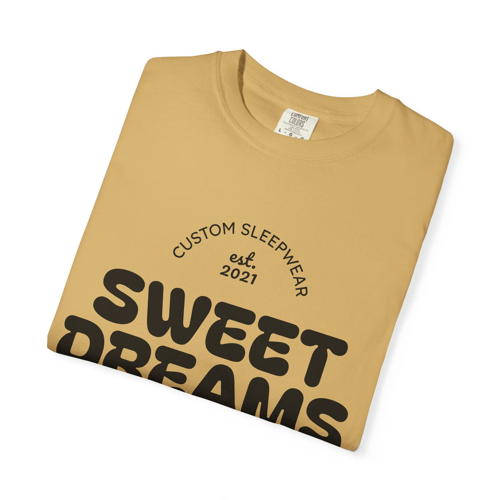 Custom Sweet Dreams T-Shirt, Unisex Sleepwear, Relaxed Fit Tee, Cozy Gift for Sleep Lovers, Lounge Wear, Dreamy Apparel